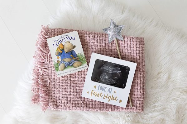 Tiny Ideas Sonogram Keepsake Photo Frame, Love at First Sight, White - Image 3