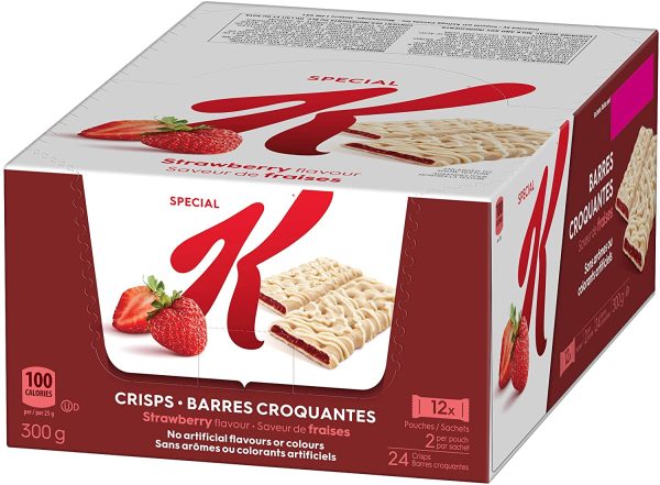 Special K Fruit Crisps, Strawberry Flavour Caddy, 24 bars, 2 bars per pouch - Image 6