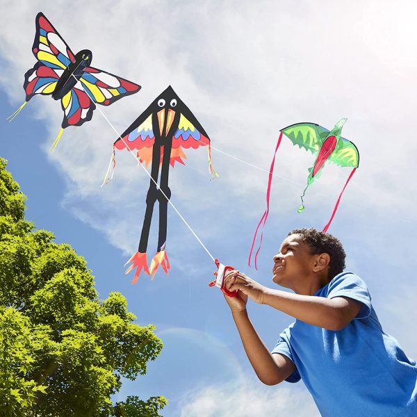 Melissa & Doug Beautiful Butterfly Single Line Shaped Kite (127 cm Wingspan) - Image 4