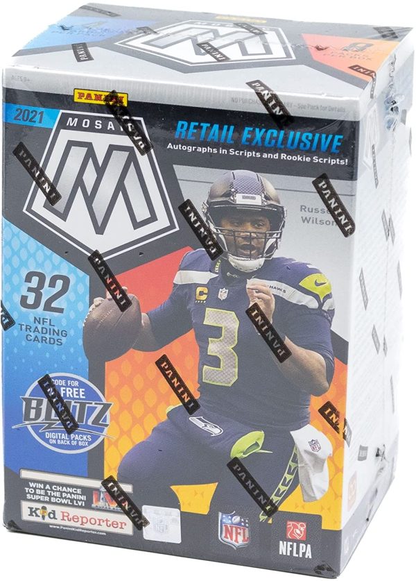 2021 Panini Mosaic NFL Football Blaster Box 32 Cards - Image 2