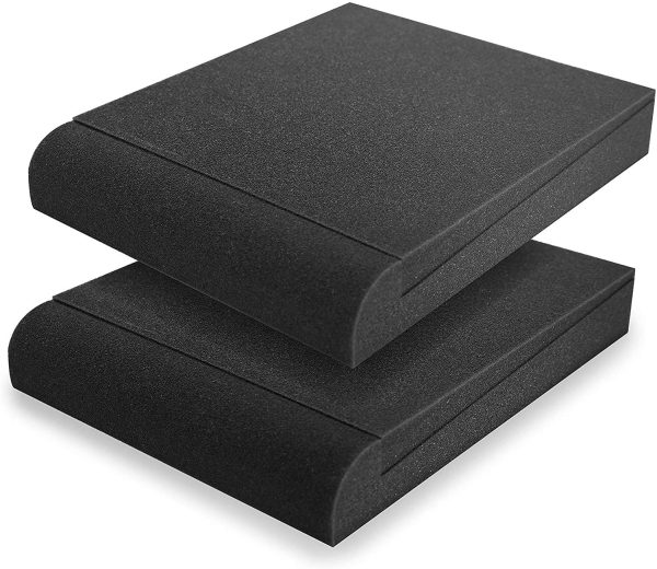 2 Pack Acoustic Isolation Pads, Studio Monitor Speaker Isolation Foam Pads, Pair of Two High Density Studio Monitor Isolation Pads Pair For 5 Inch Monitors - Image 8