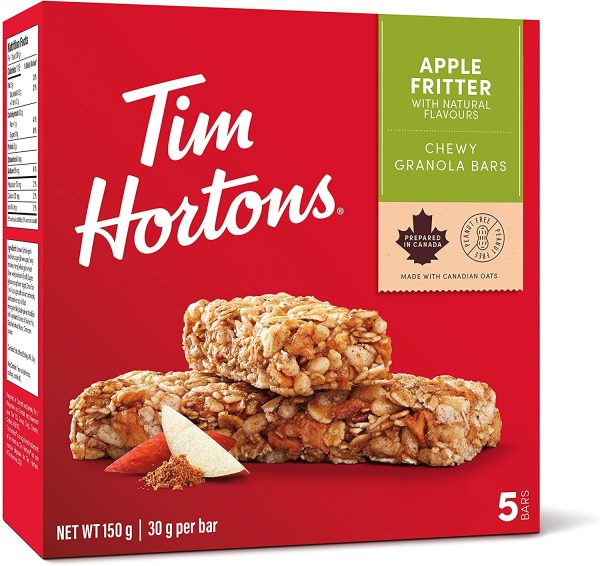 Apple Fritter Granola Bars, Peanut Free, 5 Count, Imported from Canada} - Image 2