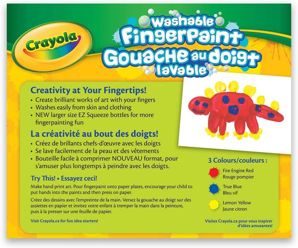 Crayola 3 Ct Fingerpaints Arts & Crafts - Image 6