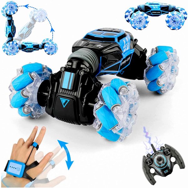 Transforming Monster Truck Toy - 1:16 Giant RC Monster Truck Transforming Into Stunt Car - Large Monster Truck Toys - 4WD Rock Climber with 360?? Rotation ?C Hand-Sensing Monster Trucks for Boys, Girls - Image 5