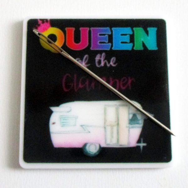 Queen of The Glamper Resin Needle Minder