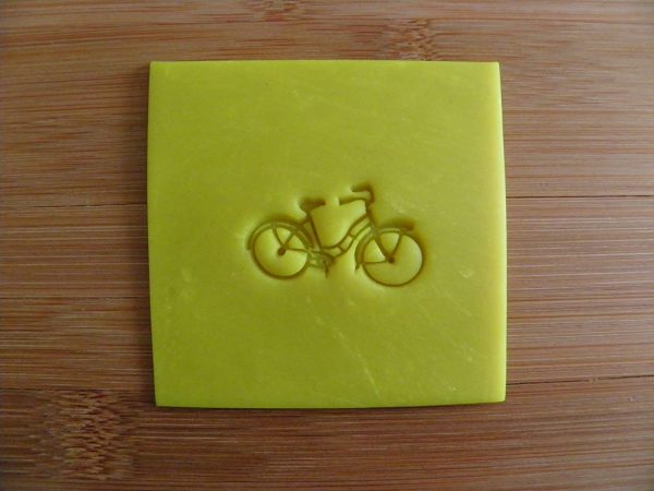 Bicycle Bike stamp for pottery clay soap and more - Image 4