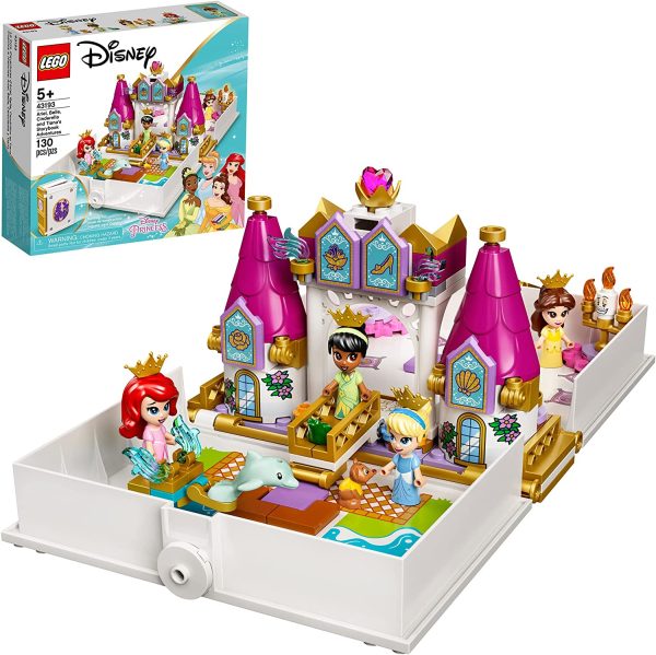 LEGO Disney Ariel, Belle, Cinderella and Tiana??s Storybook Adventures 43193 Building Toy for Kids; New 2021 (130 Pieces) - Image 5