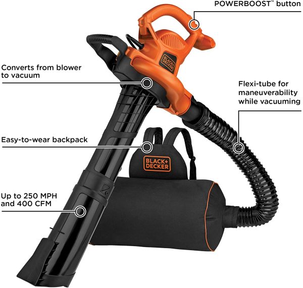 BLACK+DECKER BEBL7000 Back Pack Leaf Blower Vacuum and Mulcher - Image 2