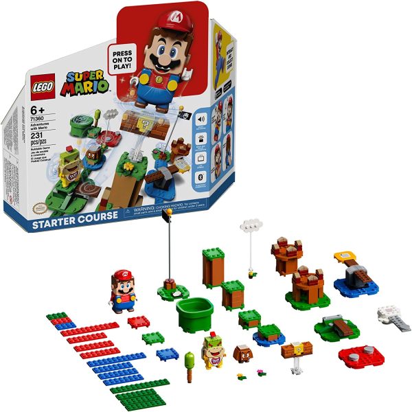 LEGO Super Mario Adventures with Mario Starter Course 71360 Building Kit, Interactive Set Featuring Mario, Bowser Jr. and Goomba Figures (231 Pieces) - Image 6