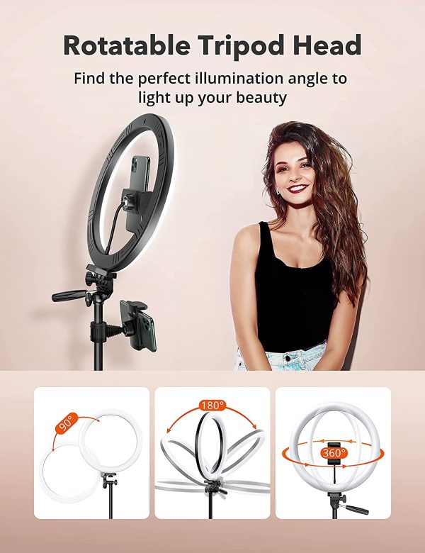 12" Ring Light, Selfie Ring Light with 3 Color Modes - Image 4