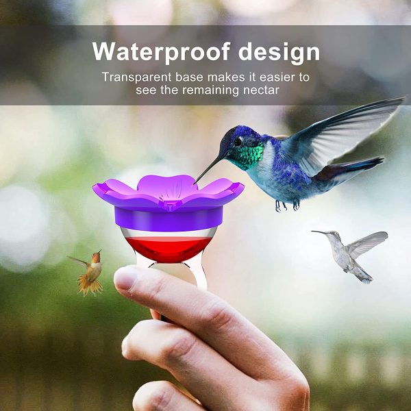 Hummingbird Feeder Ring , 3 Pack Flower Hummingbird Ring Feeders for Outdoors,Bird Feeders ,Garden Backyard Decorative