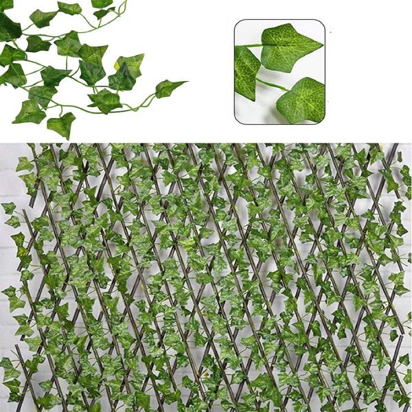 12 Pack 90Ft Artificial Ivy Garland Fake Vine Leaves Hanging Vines Plant Green Leaves for Home Bedroom Wall Table Garden Trellis Fence Pergola Deck Balcony Wedding Event Decoration - Image 3