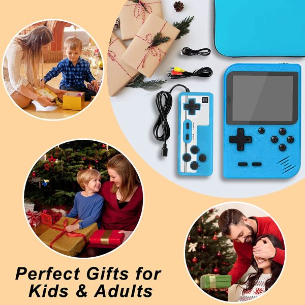 Retro Handheld Game Console with Protector Case 800 Free Classical FC Games 3.0 Inch Color Screen Handheld Gameboy Support for Connecting TV & Two Players Portable Video Game Gifts for Adults & Kids - Image 8