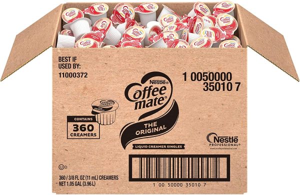 Nestle COFFEE-MATE Coffee Creamer, Original, 0.375oz Liquid Creamer Singles, Pack of 360 - Image 3