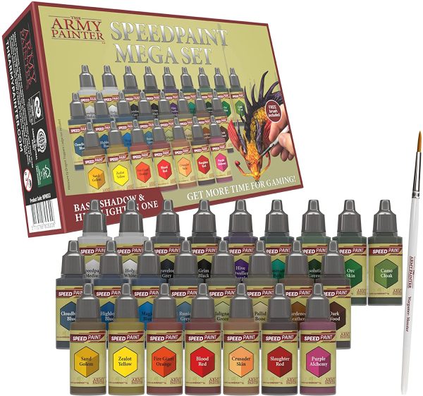 Speedpaint Mega Set - 24 x 18ml Speed Model Paint Kit Pre Loaded with Mixing Balls and 1 Brush- Base, Shadow and Highlight in One Miniature and Model Paint Set for Plastic Models - Image 6