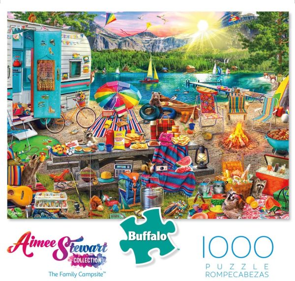 Buffalo Games  -Aimee Stewart-The Family Campsite-1000 Piece Jigsaw Puzzle - Image 2