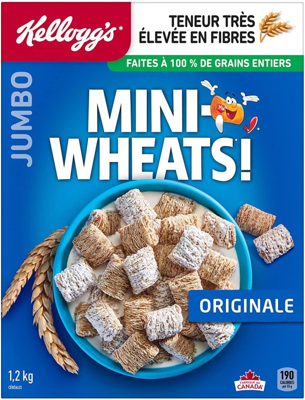 Kellogg's Mini-Wheats Cereal, 1.2kg (Jumbo Size), Original - Image 8