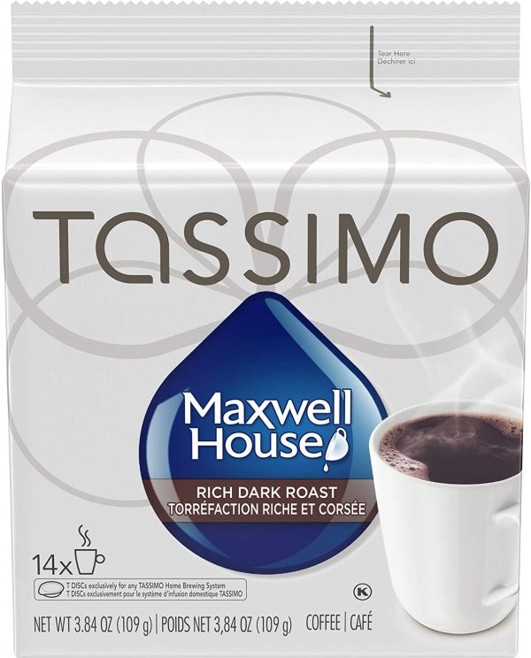 Maxwell House Dark Roast Coffee Single Serve T-Discs, 14 T-Discs - Image 4