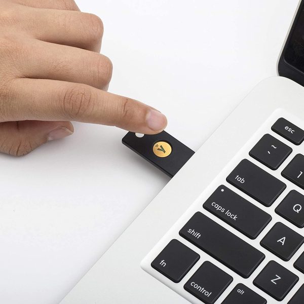 YubiKey 5 NFC - Two Factor Authentication USB and NFC Security Key, Fits USB-A Ports and Works with Supported NFC Mobile Devices - Protect Your Online Accounts with More Than a Password