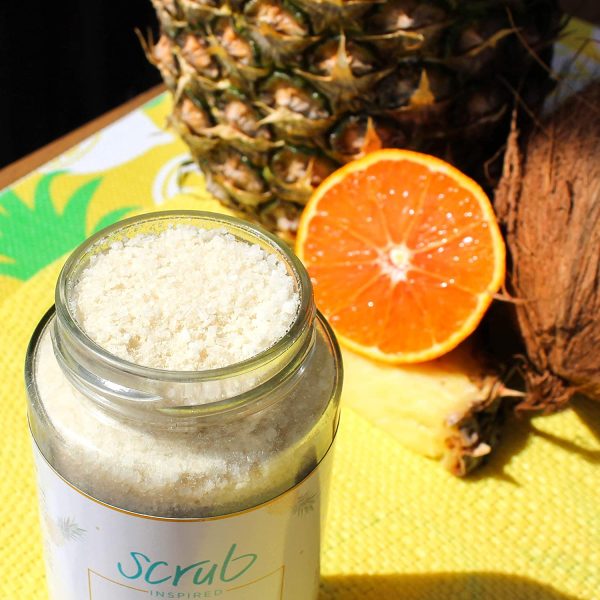 Pineapple Splash [coconut milk + pineapple + blood orange] Sea Bath Salt Soak 355 ml - Image 3