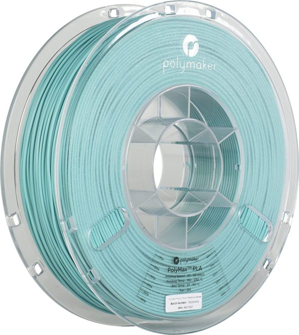 Tough PLA Filament 1.75mm Teal PLA 750g Spool - PolyMax PLA 1.75 PLA Filament 3D Printer Filament 1.75, Tougher Than PLA+ 3D Filament, High Impact Strength for Functional Application - Image 8