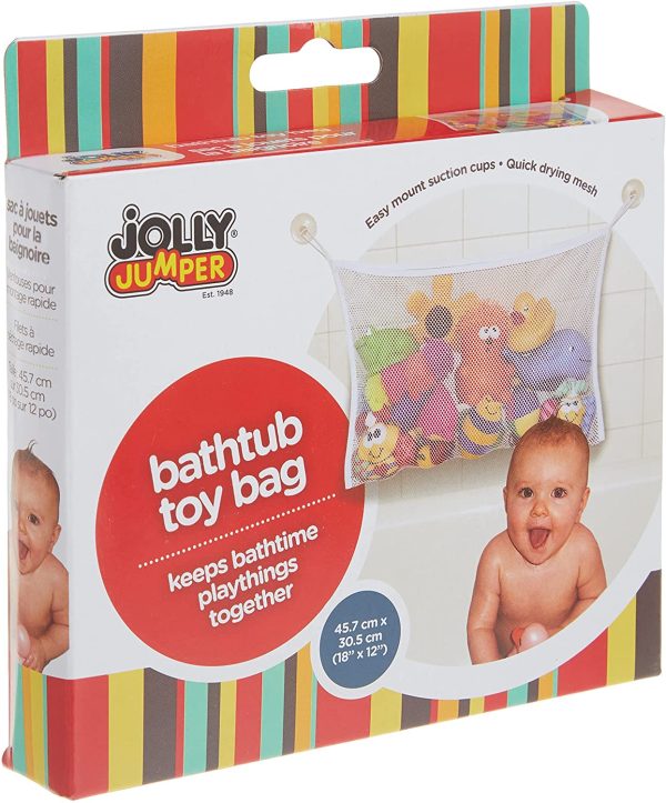 Jolly Jumper Bath Tub Toy Bag, White - Image 7