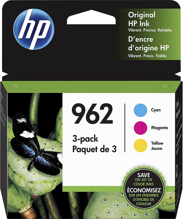 Original  962 Cyan, Magenta, Yellow Ink Cartridges (3-pack) | Works with  OfficeJet 9010 Series,  OfficeJet Pro 9010, 9020 Series | Eligible for Instant Ink | 3YP00AN - Image 7