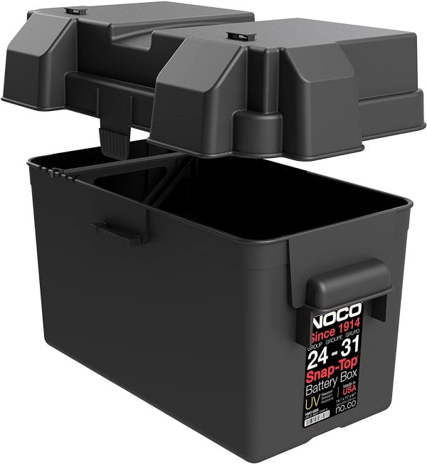 NOCO HM318BKS Group 24-31 Snap-Top Battery Box for Automotive, Marine and RV Batteries - Image 4