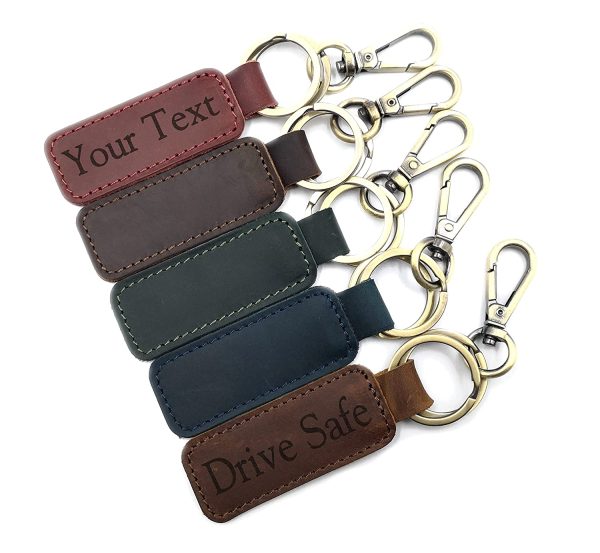 Personalized leather keychain, custom handmade keychain, keyring, key organizer, personalized gift for him or her - Image 8