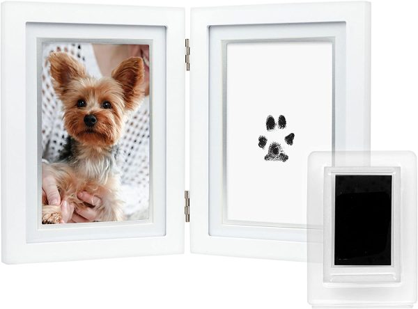 Pearhead Pet Pawprint Clean Touch Ink Kit Desk Photo Frame, for The Pet Lover, Dog Or Cat Owner - Image 5