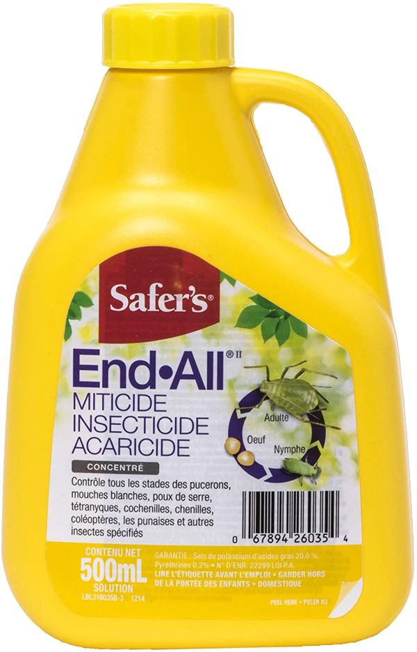 Safer's 31-6035CAN End-All Miticide/Insecticide/Aracicide 500ml Concentrate