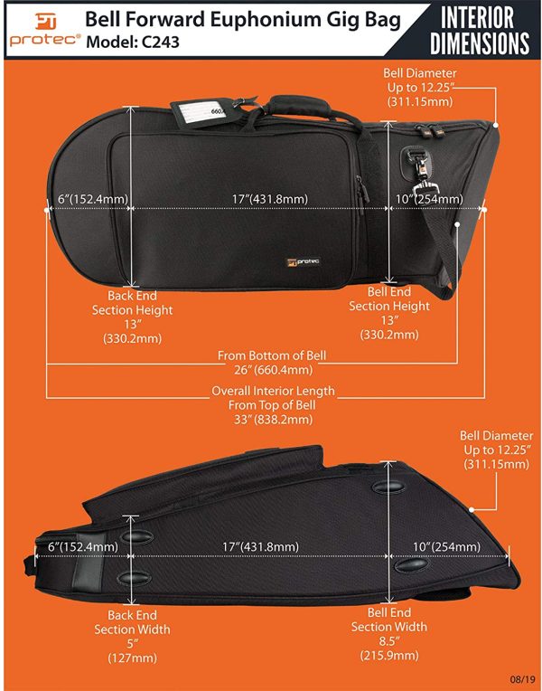 Protec Deluxe Euphonium Bag (Bell Forward) - Image 4