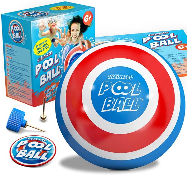 The Ultimate Pool Ball - You Fill This Ball with Water to Play Underwater Games - Dribble Off The Pool Bottom & Pass Under Water for Endless Summer Fun with Friends & Family - Ultra-Durable & Bright - Image 3