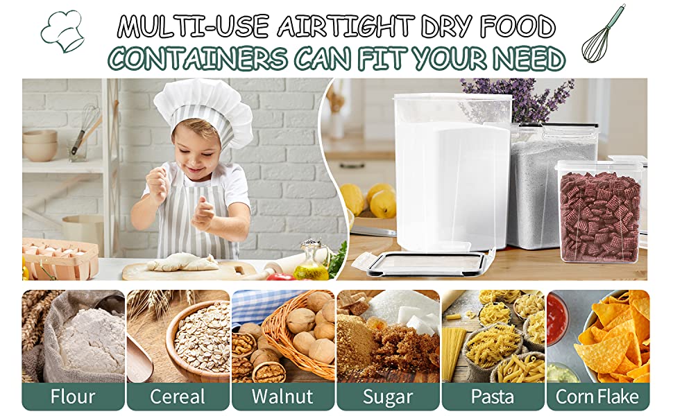 multi-use airtight ary foood containers can meet all your storage needs