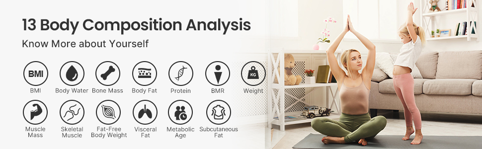 smart bmi body fat scale weight water