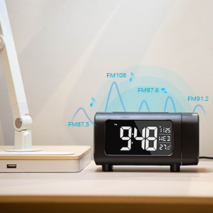 projection alarm clock