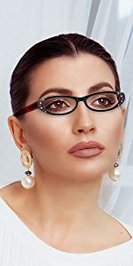 Diamond reading glasses