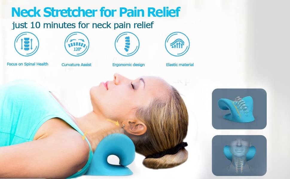 cervical neck traction stretcher pillow neck and should tension relief TMJ occipital release tool