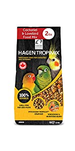Hagen Tropimix: Cockatiel and Lovebird Food Mix