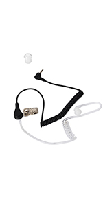 3.5mm 1 pin Listen Only Earpiece Surveillance Covert Acoustic Air Tube Headset 