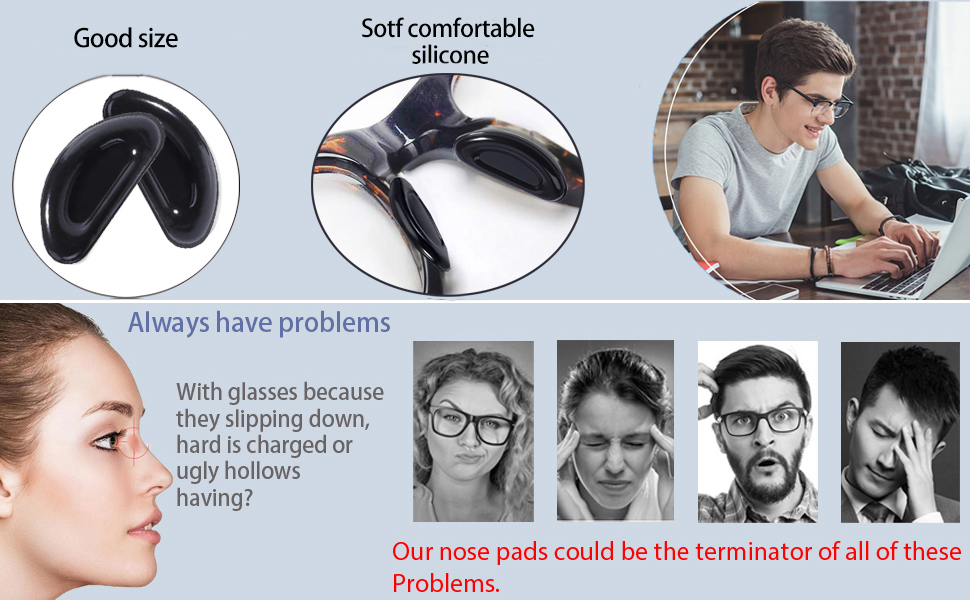 eyeglass nose pads