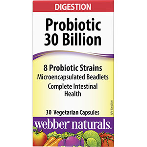 Webber Naturals Probiotic 30 Billion, 8 Probiotic Strains