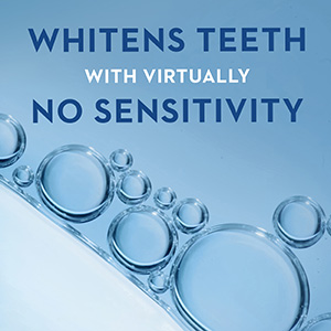 Whitens Teeth with Virtually No Sensitivity