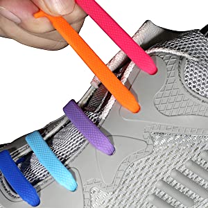 no tie shoelace for sneakers no tie shoe strings silicone stretch tieless shoe laces for kids adults