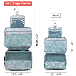 Travel toiletry Travel toiletry organizer Travel make up bag makeup Hanging cosmetic bag 