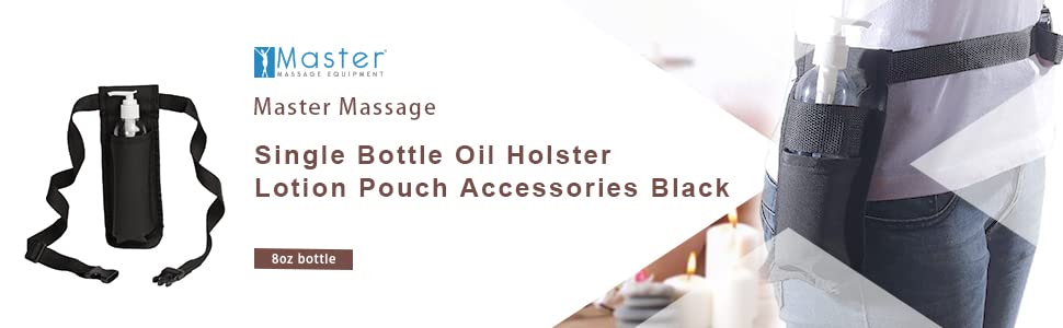 single bottle massage oil holster