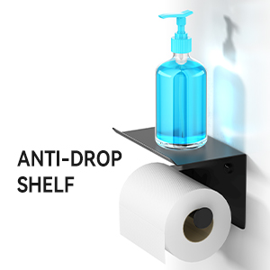 Toilet Paper Holder with Shelf