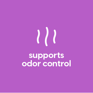 supports odor control