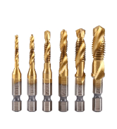 6pcs Combination Drill and Tap Bit