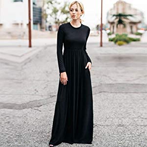 Maxi Dress Loose Long Dresses with Pockets
